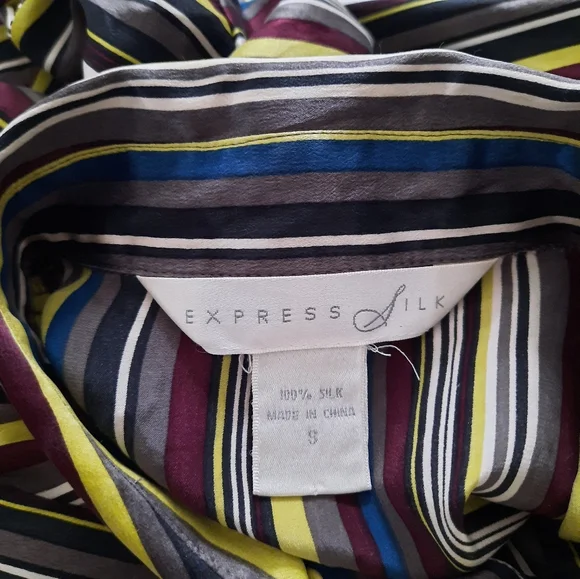 Express Silk button-down down shirt - Picture 10 of 10